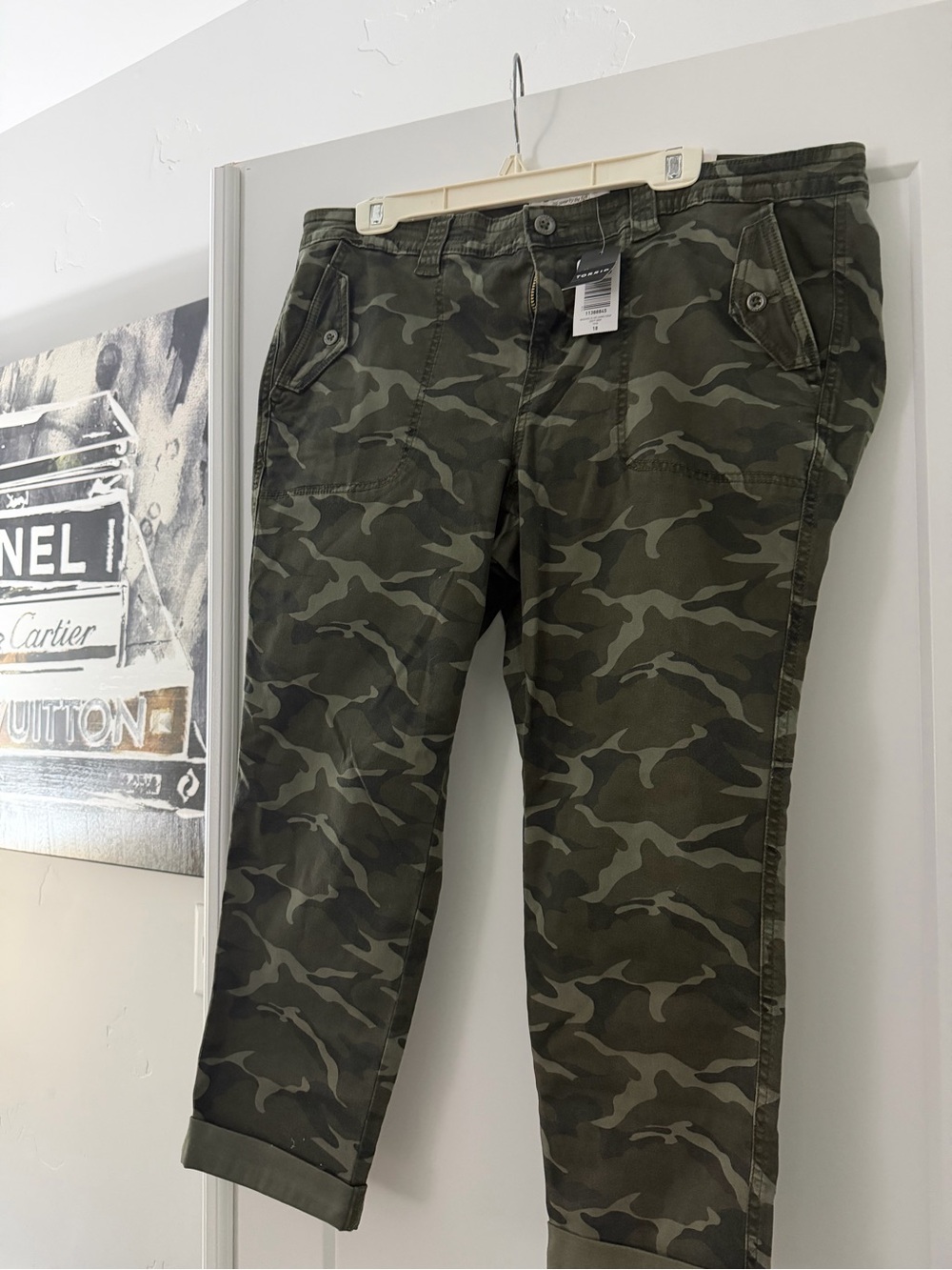 torrid Women's Olive Camo Ankle Jeans